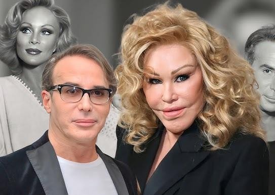 Alt: Zbliżenie na twarz Jocelyn Wildenstein, ukazujące jej charakterystyczne rysy po operacjach plastycznych, z rozmytym tłem luksusowego wnętrza.